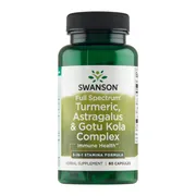 Swanson Full Spectrum Turmeric Astragalus & Gotu Kola Complex, kapsułki, 60 szt.