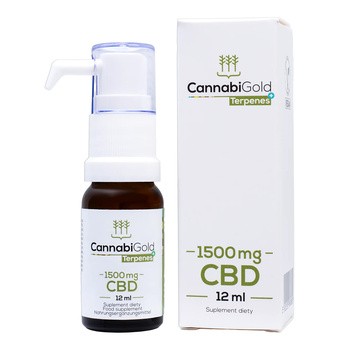 CannabiGold Terpenes+, 1500 mg CBD, krople, 12 ml
