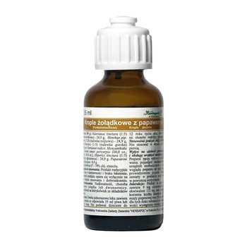 Krople żołądkowe z papaweryna, (Fortestomachicae) płyn, 35ml