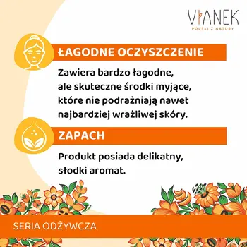 Vianek, odżywczy żel myjący do twarzy, 150 ml