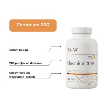OstroVit Chromium 200, tabletki, 200 szt.