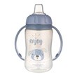 Canpol Babies, kubek treningowy Cute Animlas, 320 ml, niebieski, 1 szt.