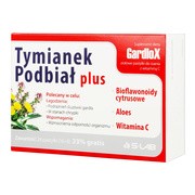 Tymianek i Podbiał plus, pastylki do ssania, 16 szt. + 8 szt. GRATIS