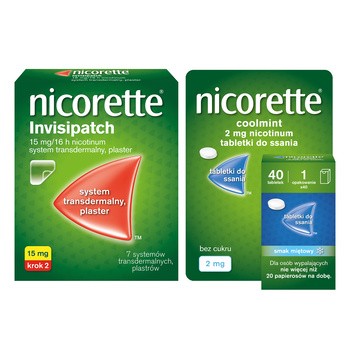 Nicorett invisipatch, 15 mg, plastry transdermalne, 7 szt.