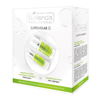 Zestaw Promocyjny Bielenda Sebio Derm, serum sebo-regulujące, 30 ml + krem normalizująco-nawilżający, 50 ml