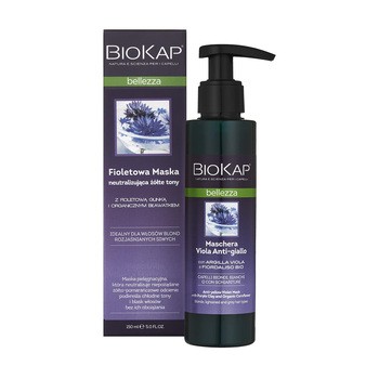 Biokap Bellezza, maska neutralizująca żółte tony, 150 ml