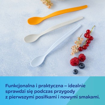 Canpol Babies, zestaw 3 pierwszych łyżeczek do karmienia, różowy, 1 szt.
