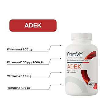OstroVit ADEK, tabletki, 200 szt.