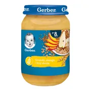 Gerber, gruszki, mango i trzy zboża, 8 m+, 190 g