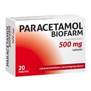 Paracetamol Biofarm, 500 mg, tabletki, 20 szt.