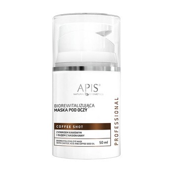 Apis, Coffee Shot, biorewitalizująca maska pod oczy, 50 ml