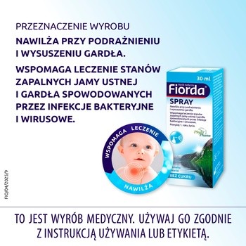 Fiorda, spray do jamy ustnej i gardła, 30 ml