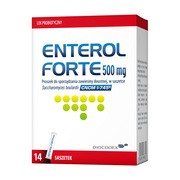 Enterol Forte, 500 mg, proszek do sporządzania zawiesiny doustnej, 14 sasz.