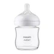Avent, butelka szklana responsywna dla niemowląt, Natural, 120 ml, 1 szt.