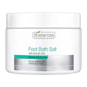 Bielenda Professional, sól do kąpieli stóp z limonką i miętą, 600 g