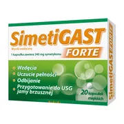 Simetigast Forte, kapsułki elastyczne, 20 szt.