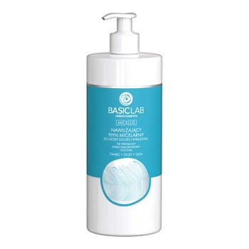 BasicLab Micellis, Płyn micelarny do skóry suchej i wrażliwej, 500 ml