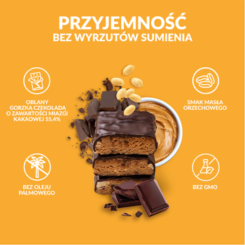 BeRaw! Protein 27%, batonik, masło orzechowe, baton proteinowy, 40 g