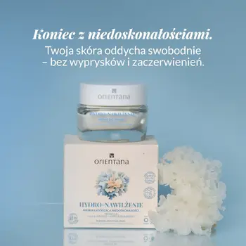 Orientana Hydro-Nawilżenie, maseczka łagodząca niedoskonałości, 50 ml