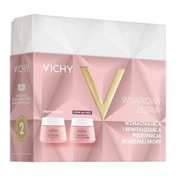 Zestaw Vichy Neovadiol, Rose Platinium, wzmacniająco-rewitalizujący krem na dzień, 50 ml + wzmacniająco-rewitalizujący krem na noc, 50 ml