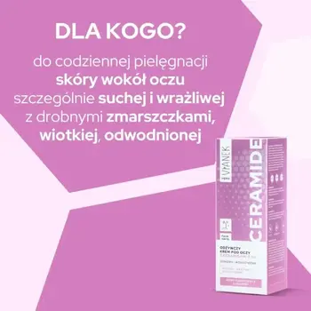 Vianek Hero, odżywczy krem pod oczy z ceramidami, 15 ml