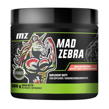 MZ Mad Zebra, proszek, smak grejpfrutowy, 300 g