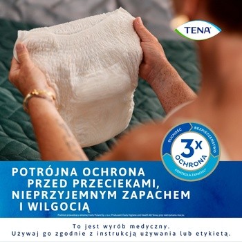 Tena Lady Pants Plus, majtki chłonne, Creme, rozmiar L, 8 szt.