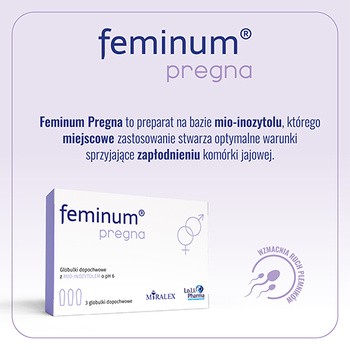 Feminum Pregna, globulki dopochwowe, 3 szt.