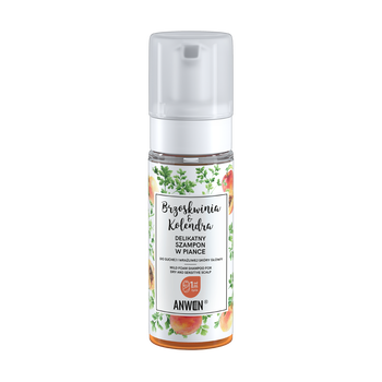 Anwen Brzoskwinia i Kolendra, delikatny szampon w piance, 170 ml