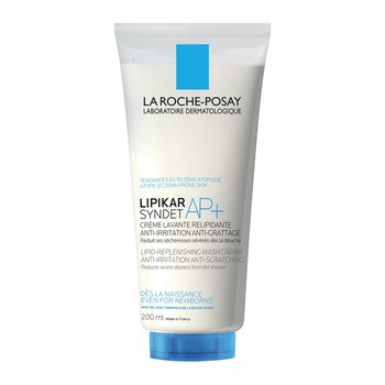 La Roche-Posay Lipikar Syndet AP+, krem myjący wzupełniający poziom lipidów, przeciw podrażnieniom skóry, 200 ml