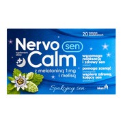 NervoCalm Sen z melatoniną i melisą, tabletki powlekane, 20 szt.