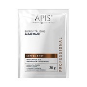 Apis Coffee Shot, biorewitalizująca maska algowa z kwasem kawowym i ziarenkami kawy Arabica, 20 g