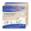 Silver Care, ultracienkie bawełniane podpaski ze skrzydełkami, na noc, 10 szt.