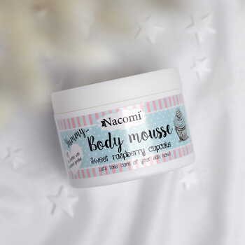 Nacomi, mus do ciała, malinowa babeczka, 180 ml