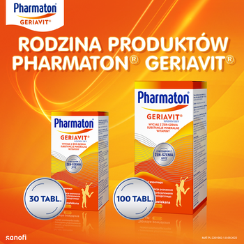 Pharmaton Geriavit, tabletki powlekane, 30 szt.