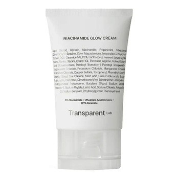 Transparent Lab Niacinamide Glow Cream, krem rozświetlający z niacynamidem, 50 ml
