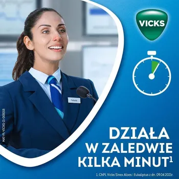 Vicks Sinex Aloes i Eukaliptus, 0,5 mg/ml, aerozol do nosa, 15 ml