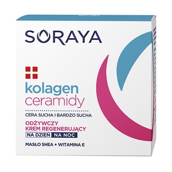 Soraya Kolagen i Ceramidy, odżywczy krem regenerujący na dzień i na noc, 50 ml