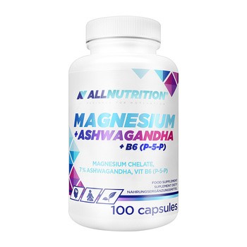 Allnutrition Magnesium + Ashwagandha + B6 (P-5-P), kapsułki, 100 szt.