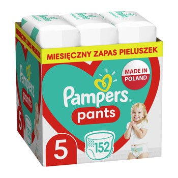 Pampers Pants 5 (12-17 kg), pieluchomajtki jednorazowe, 152 szt.