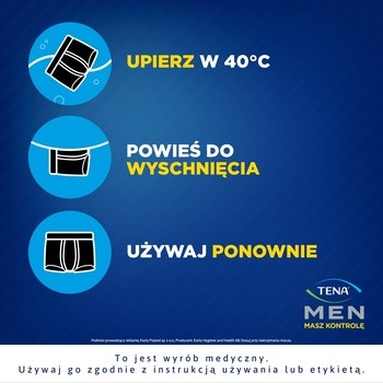 Tena Men Protective Boxer, bokserki chłonne, rozmiar M, 1 szt.