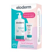 Zestaw Eloderm, żel do mycia ciała i włosów 2w1, 400 ml + krem aktywny, 75 ml GRATIS