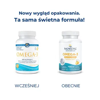 Omega-3, 690 mg, kapsułki, Lemon, 60 szt.