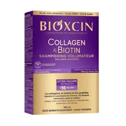Bioxcin Collagen & Biotin, Szampon wzmacniająco – odbudowujący, dodający objętości, 300 ml
