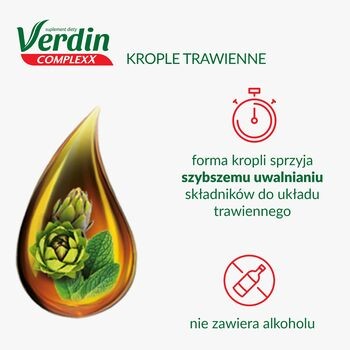 Verdin Complexx, krople, trawienne, 40 ml