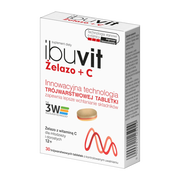 Ibuvit Żelazo + C, tabletki trójwarstwowe, 30 szt.