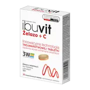 Ibuvit Żelazo + C, tabletki trójwarstwowe, 30 szt.