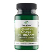 Swanson Full Spectrum Chaga Mushroom, kapsułki, 60 szt.