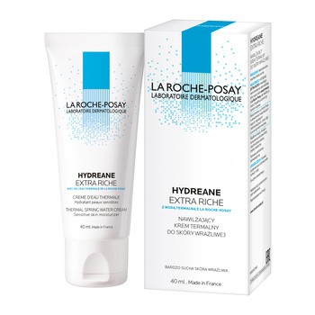 La Roche-Posay Hydreane Extra Riche, krem nawilżający, 40 ml