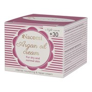 Nacomi, krem arganowy na noc, 30+, z kwasem hialuronowym, 50 ml